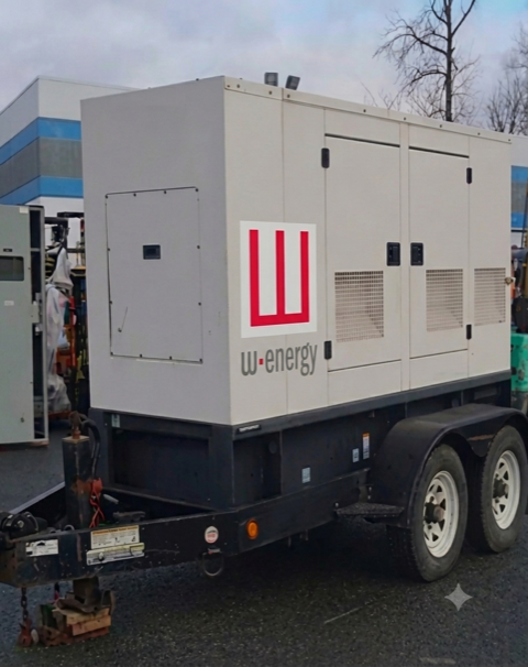 Generador eléctrico Magnum de 100 kW montado sobre remolque